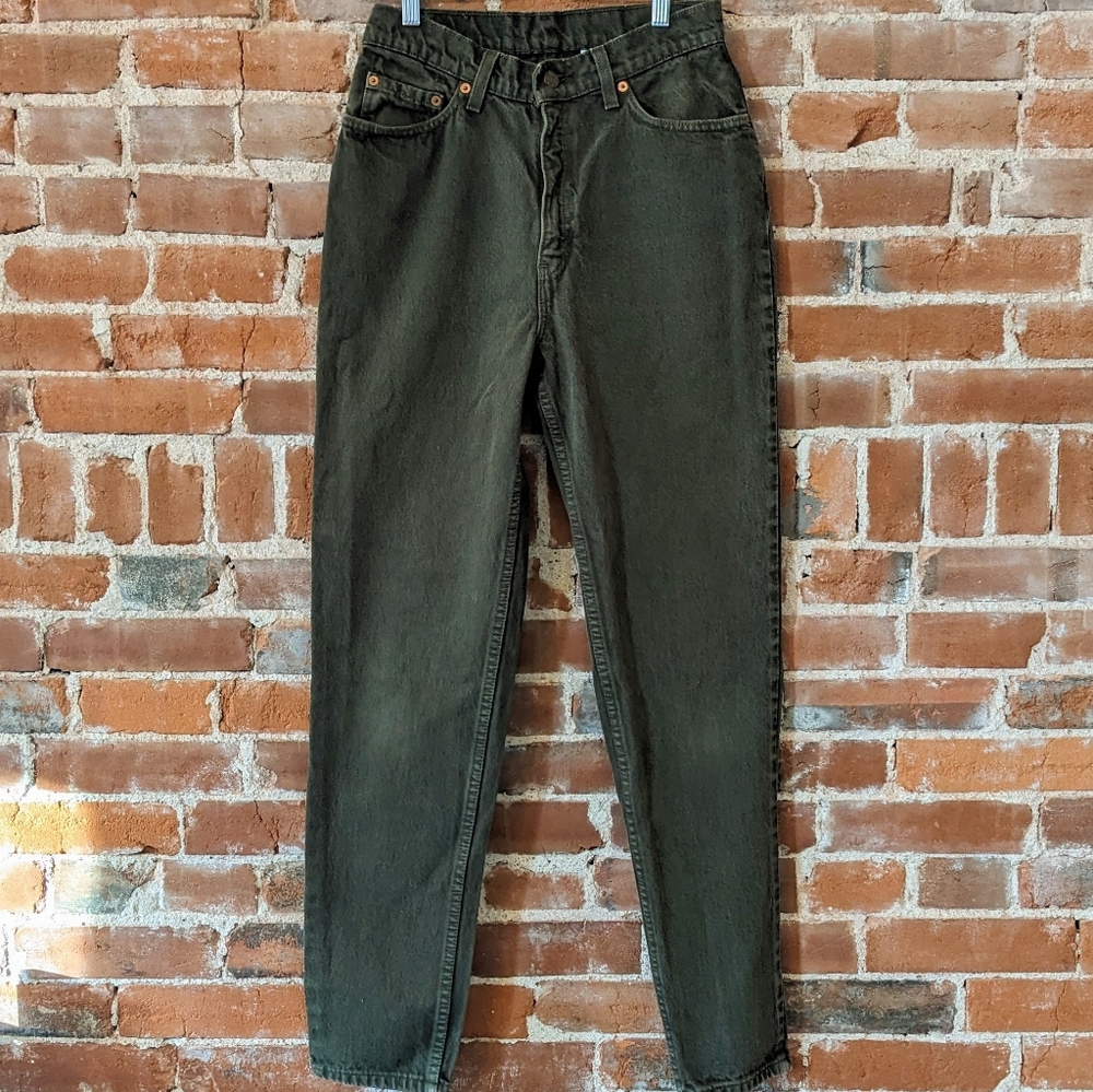 Vintage 90s Olive Green Levis Jeans 11